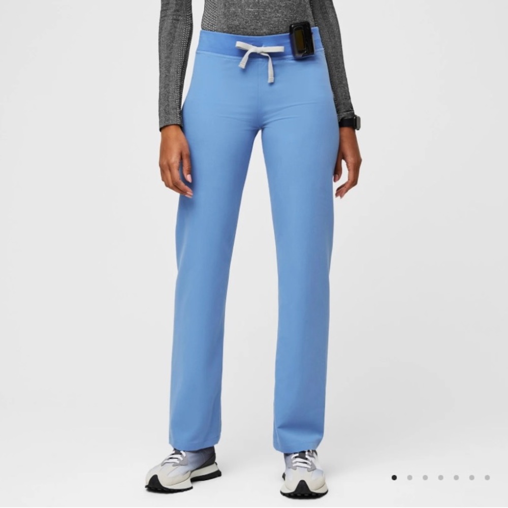 Figs Livingston Basic Scrub Pant Ceil Blue